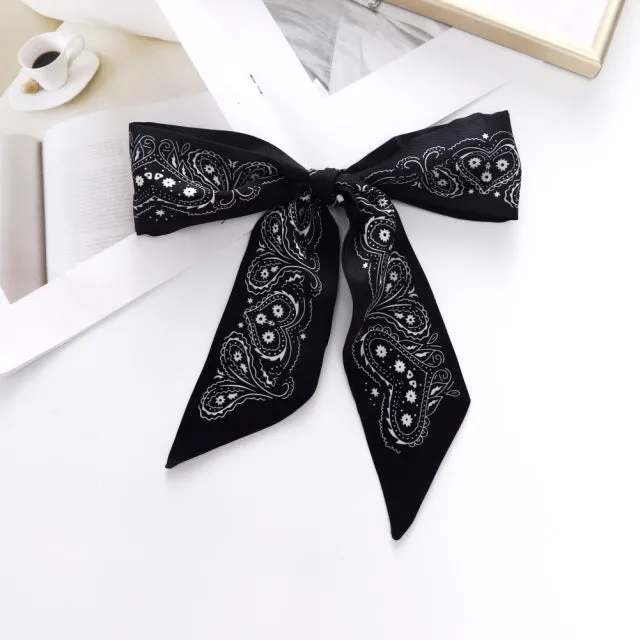 2022 New Designer Long Skinny Bag Handle Ribbon Scarf Women Luxury Elegant