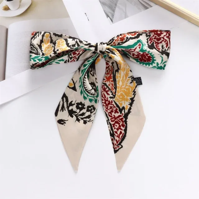 2022 New Designer Long Skinny Bag Handle Ribbon Scarf Women Luxury Elegant