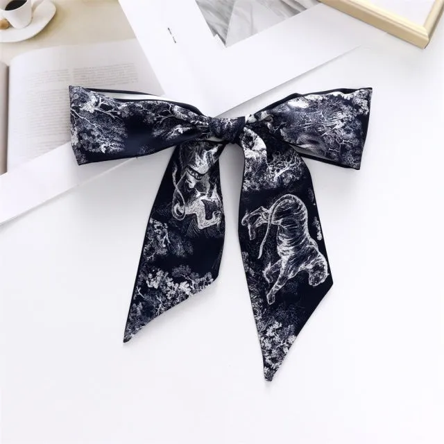 2022 New Designer Long Skinny Bag Handle Ribbon Scarf Women Luxury Elegant