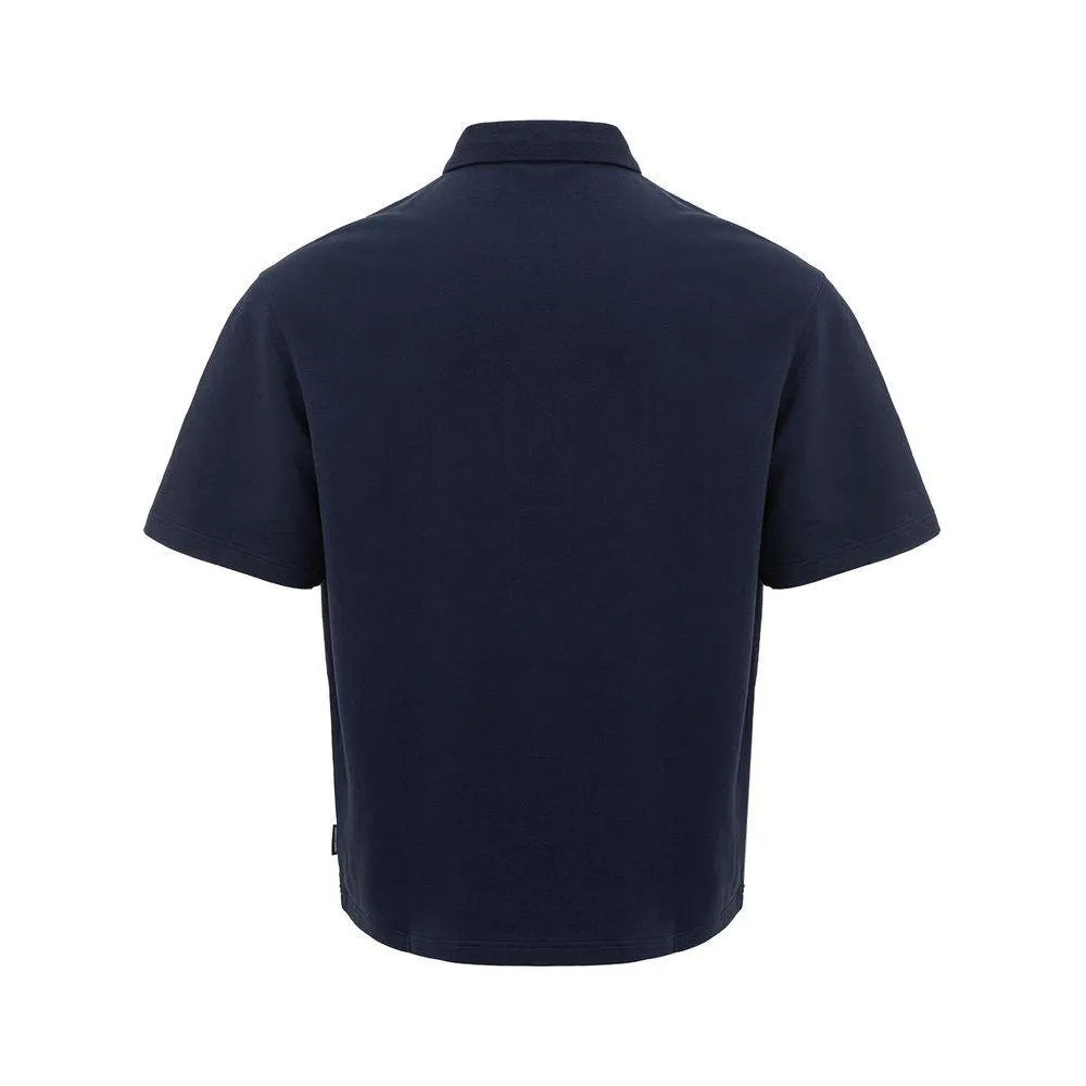 Armani Exchange Sleek Blue Cotton Polo Shirt for Men