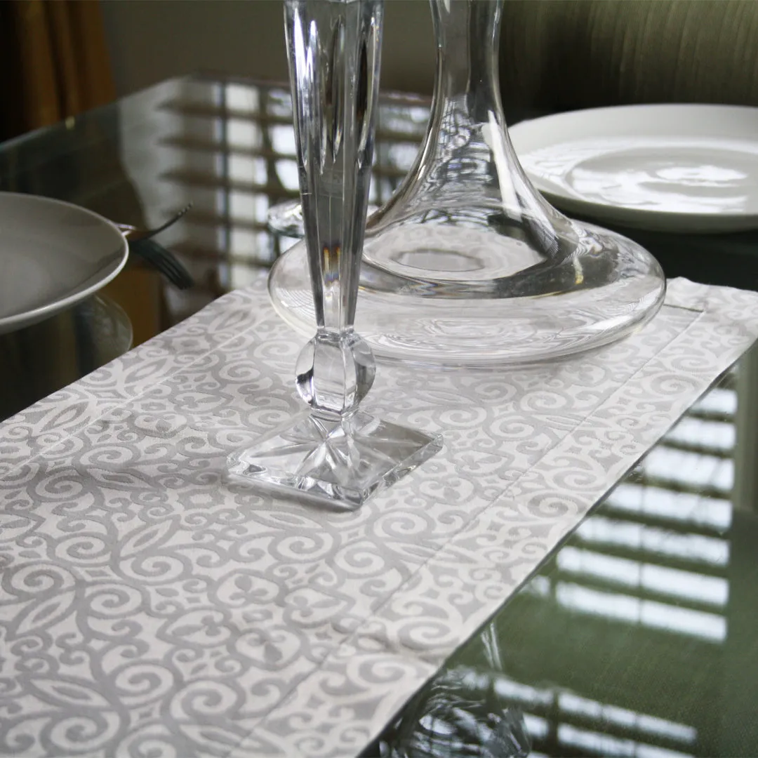 Avondale Damask Style Table Runner