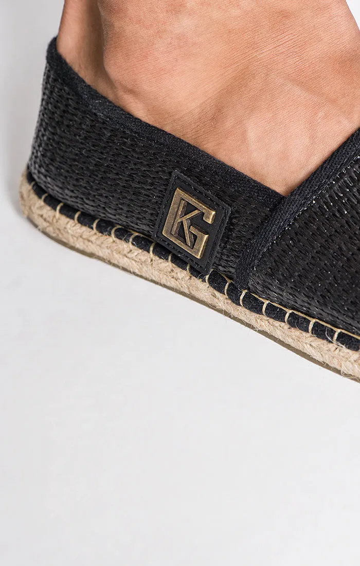 Black GK Artisan Espadrilles