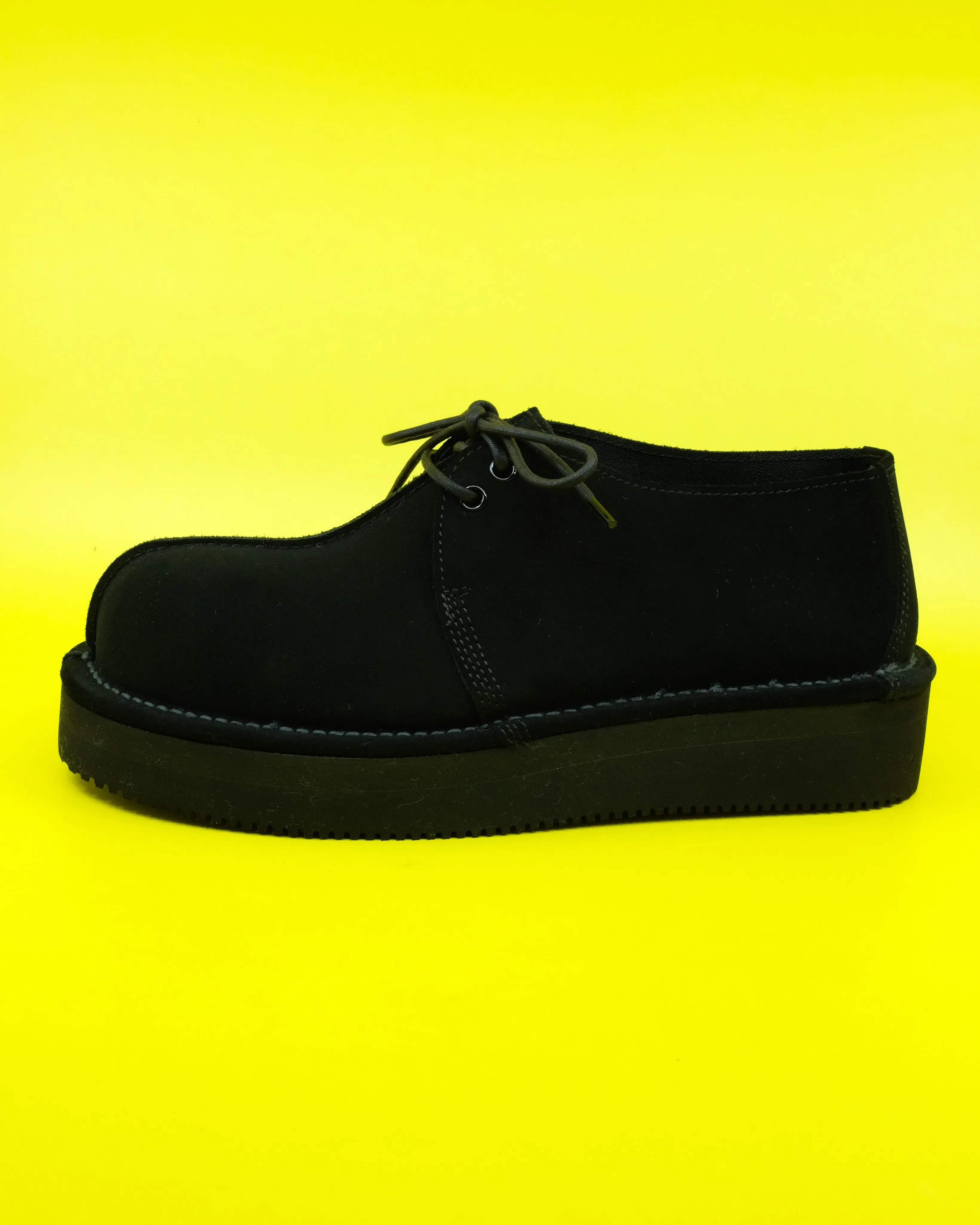 Black Suede Platform Chukka Boots