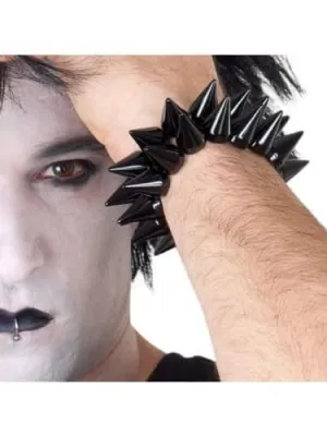 Bracelet - Long Black Spikes