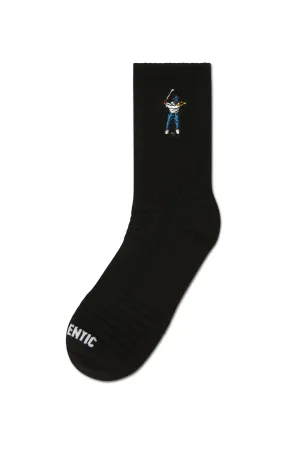 Calf Height Logo Socks Black