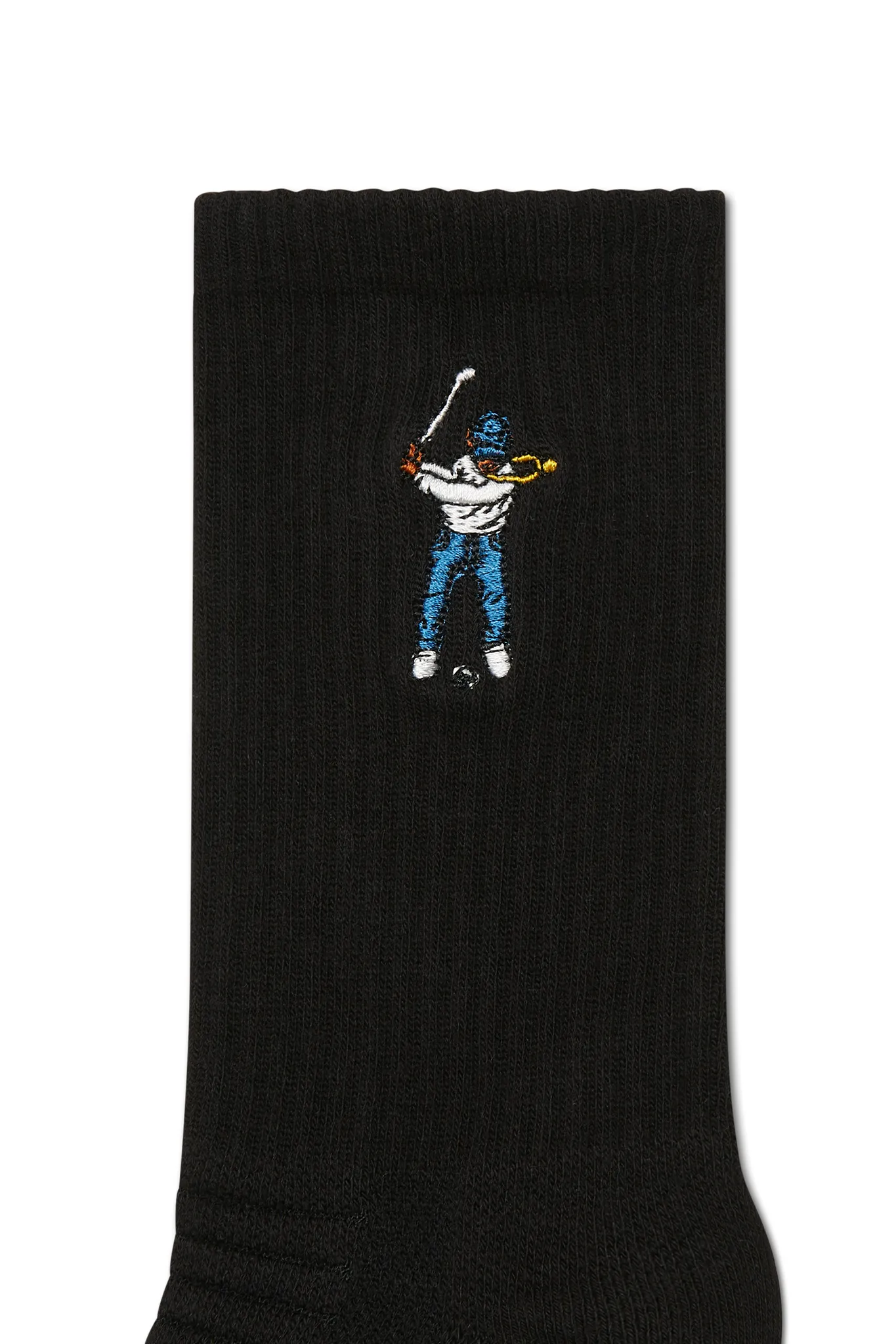 Calf Height Logo Socks Black