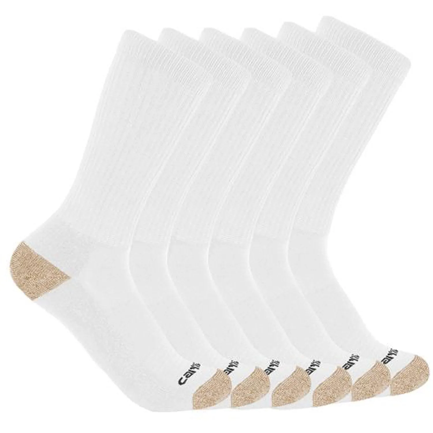 Carhartt Men's Midweight Crew 6-Pack Socks