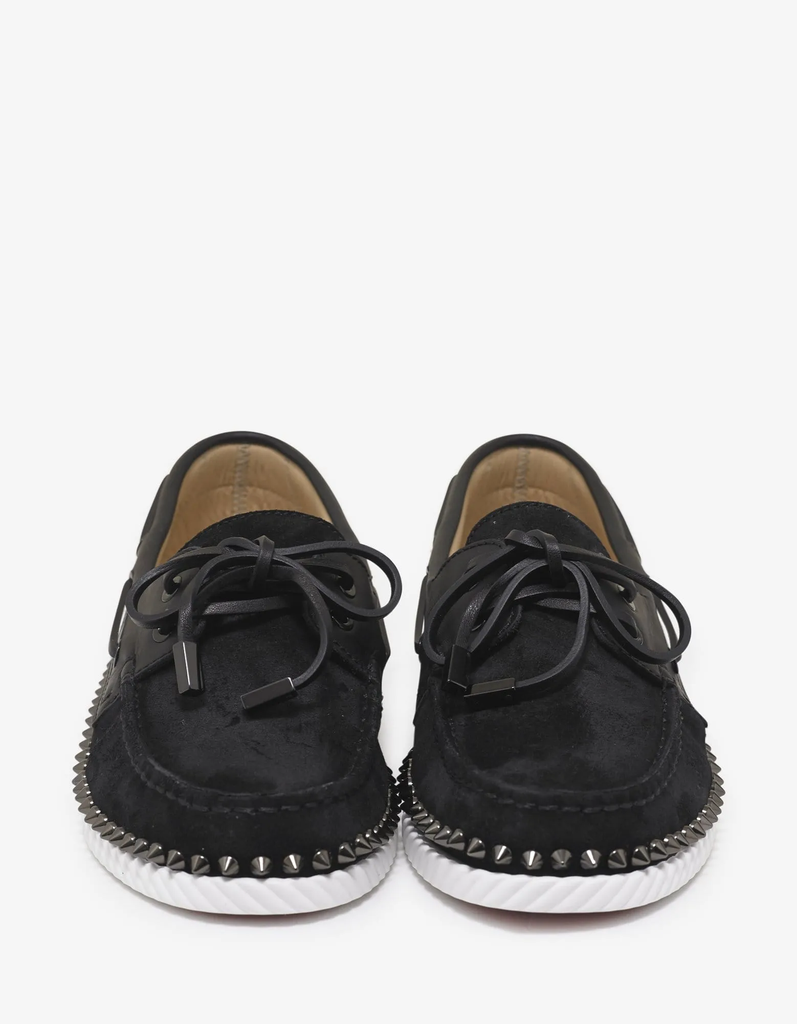 Christian Louboutin Steckel Flat Crosta Wax Boat Shoes -