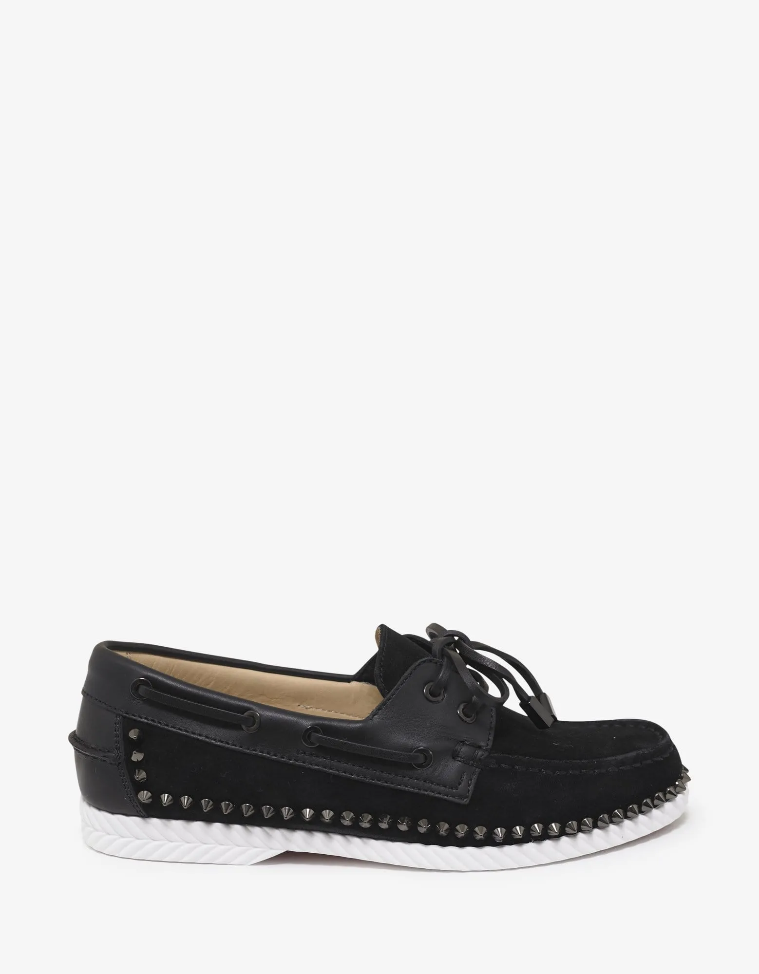 Christian Louboutin Steckel Flat Crosta Wax Boat Shoes -