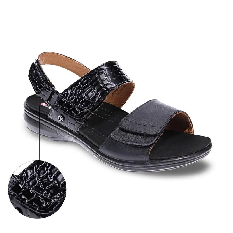 Como Back Strap Leather Sandals