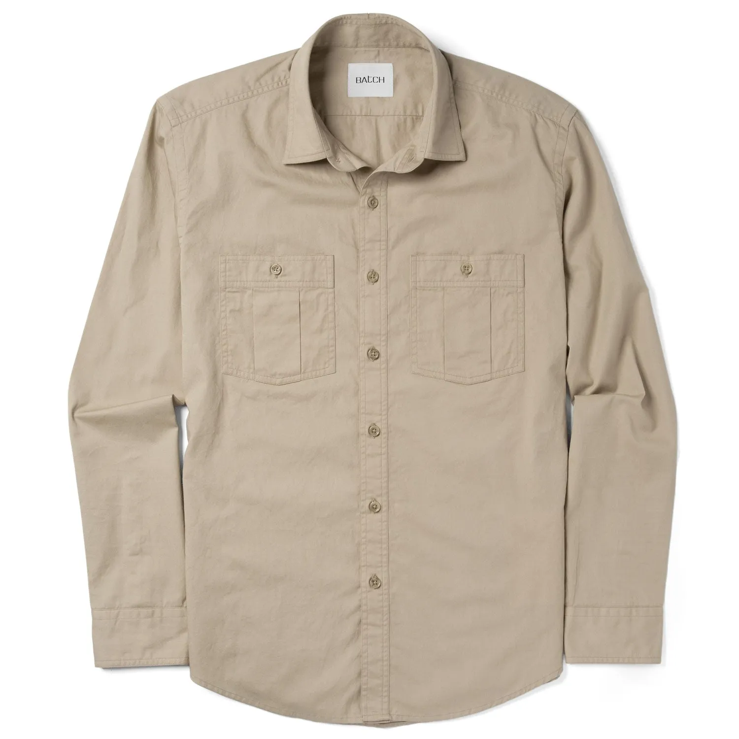 Craftsman Utility Shirt – Desert Stone Cotton Twill