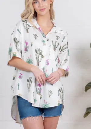 Desert Vibes Short Sleeve Button Down Shirt