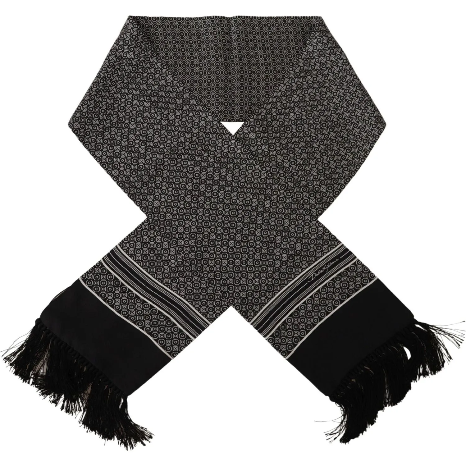 Dolce & Gabbana Elegant Geometric Silk Men's Scarf