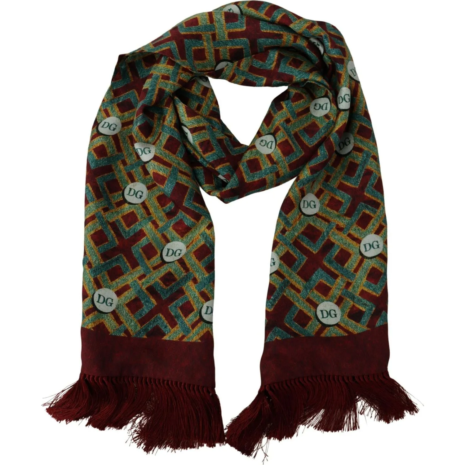 Dolce & Gabbana Elegant Multicolor Silk Men's Scarf Wrap