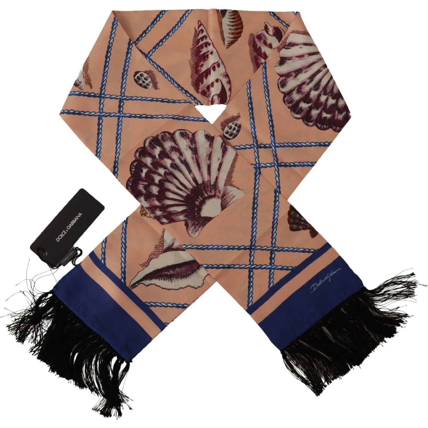 Dolce & Gabbana Elegant Silk Men's Scarf Wrap - Multicolor Luxury Accessory