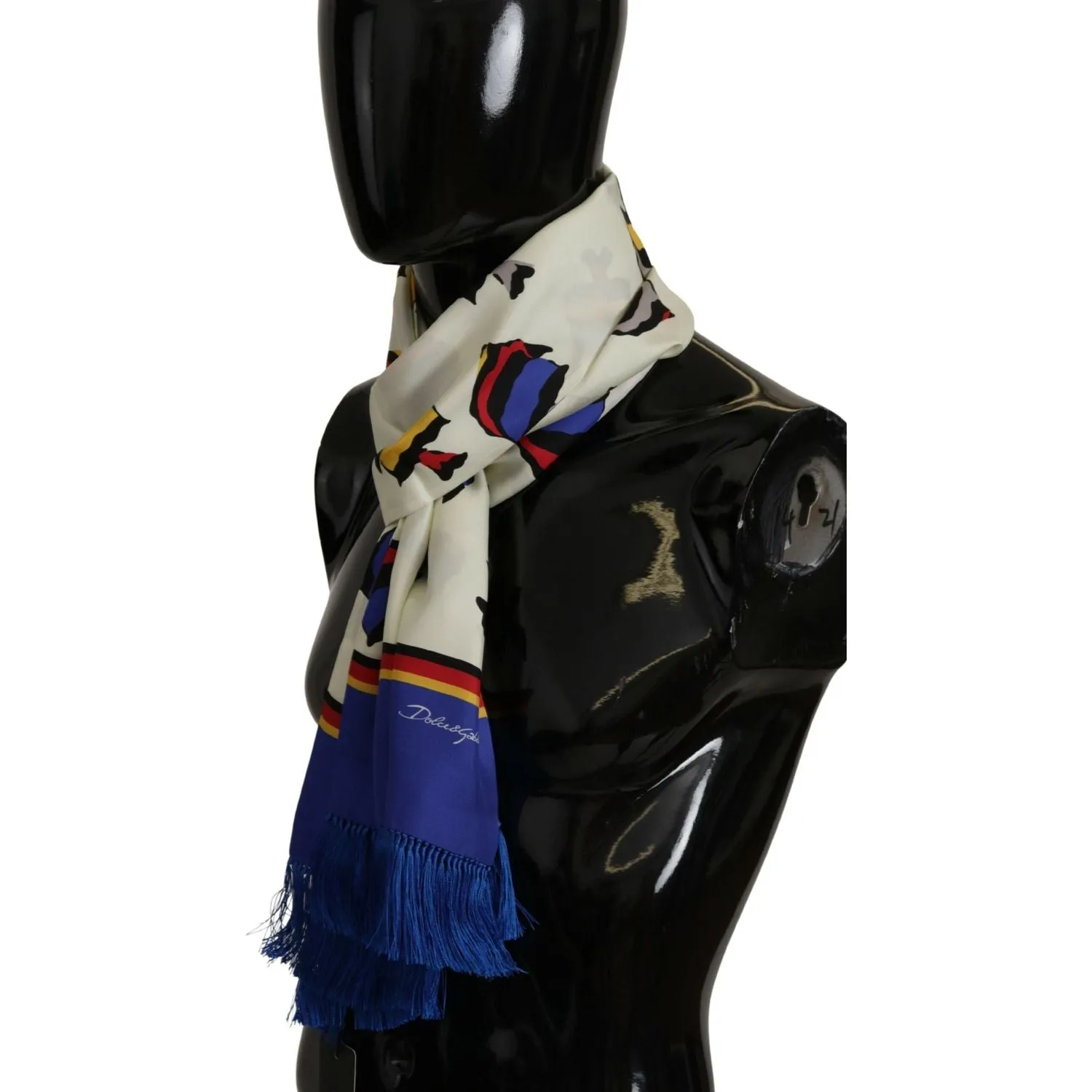 Dolce & Gabbana Multicolor Silk Men's Scarf Wrap