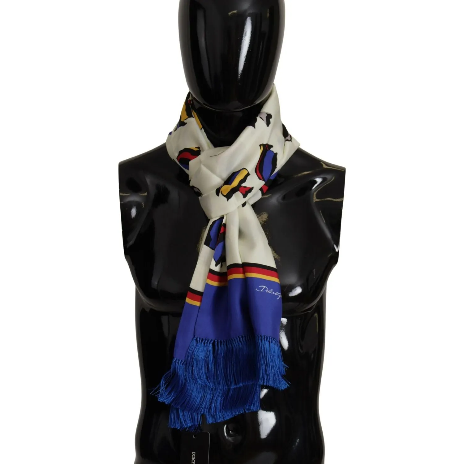 Dolce & Gabbana Multicolor Silk Men's Scarf Wrap