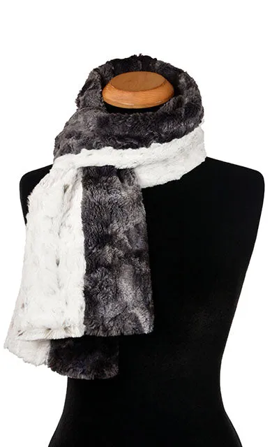 Dual Tone Scarf - Two-Tone, Assorted Faux Fur Combos