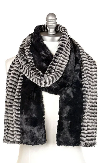 Dual Tone Scarf - Two-Tone, Assorted Faux Fur Combos