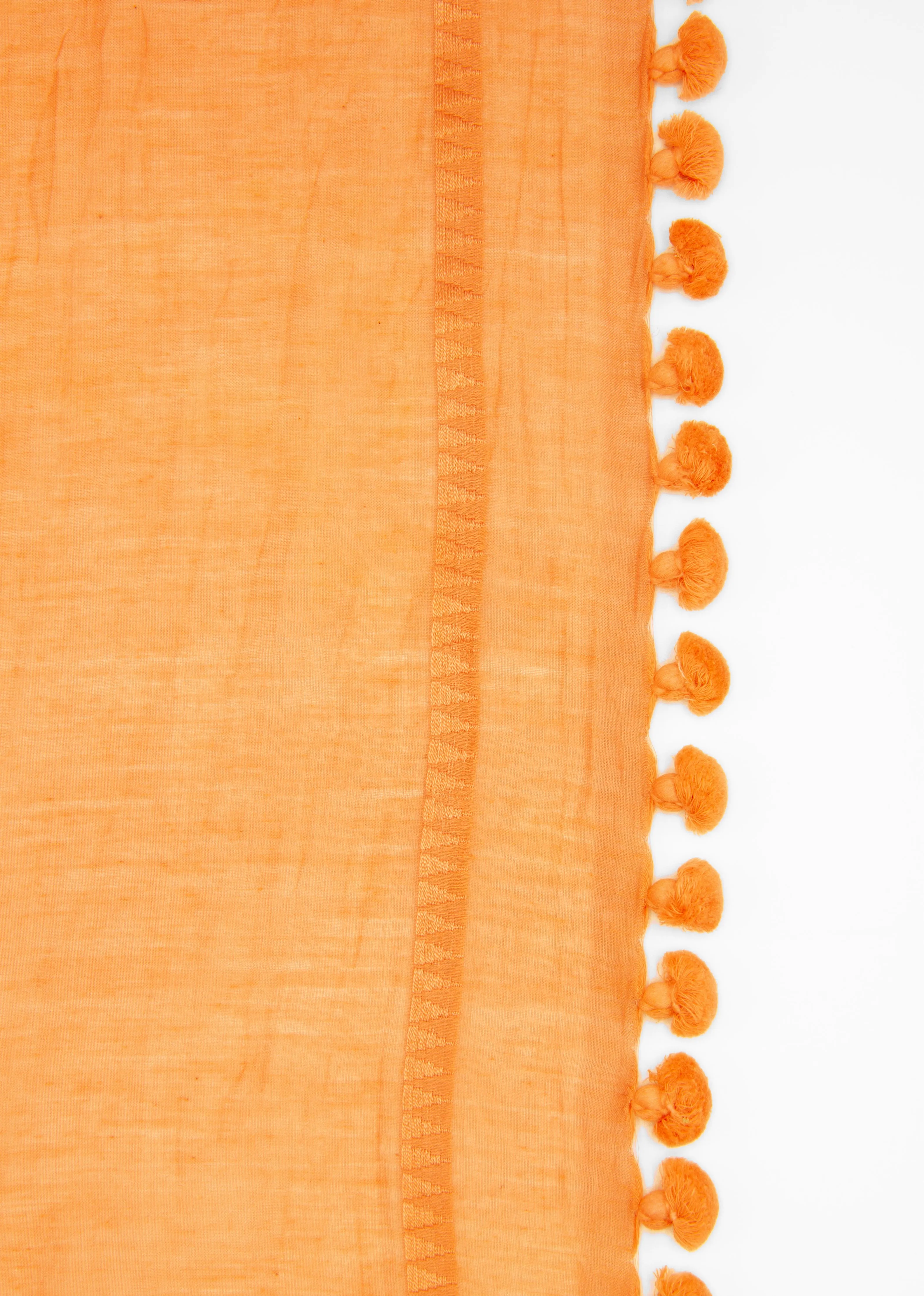 Dupatta Plain Shawl, Marigold