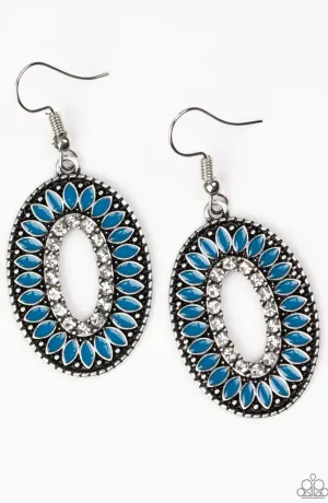 Fishing For Fabulous Blue earrings - Paparazzi Accessories