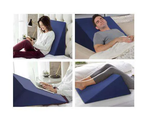 Foam Wedge Back Support Pillow - Blue