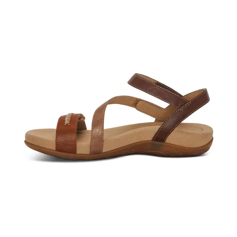 Gabby Adjustable Strap Sandal - Brown Multi