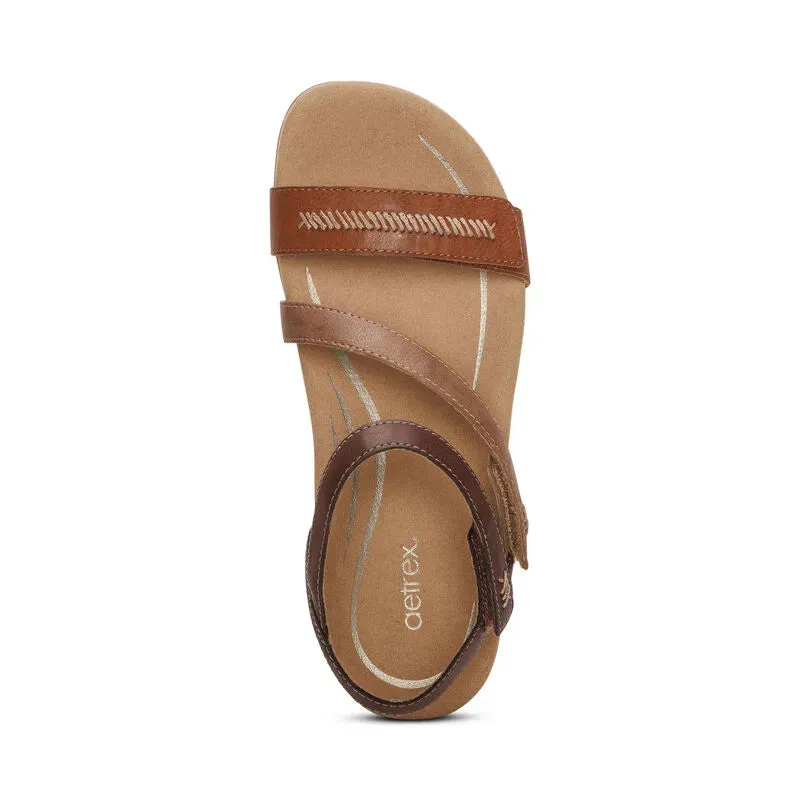 Gabby Adjustable Strap Sandal - Brown Multi