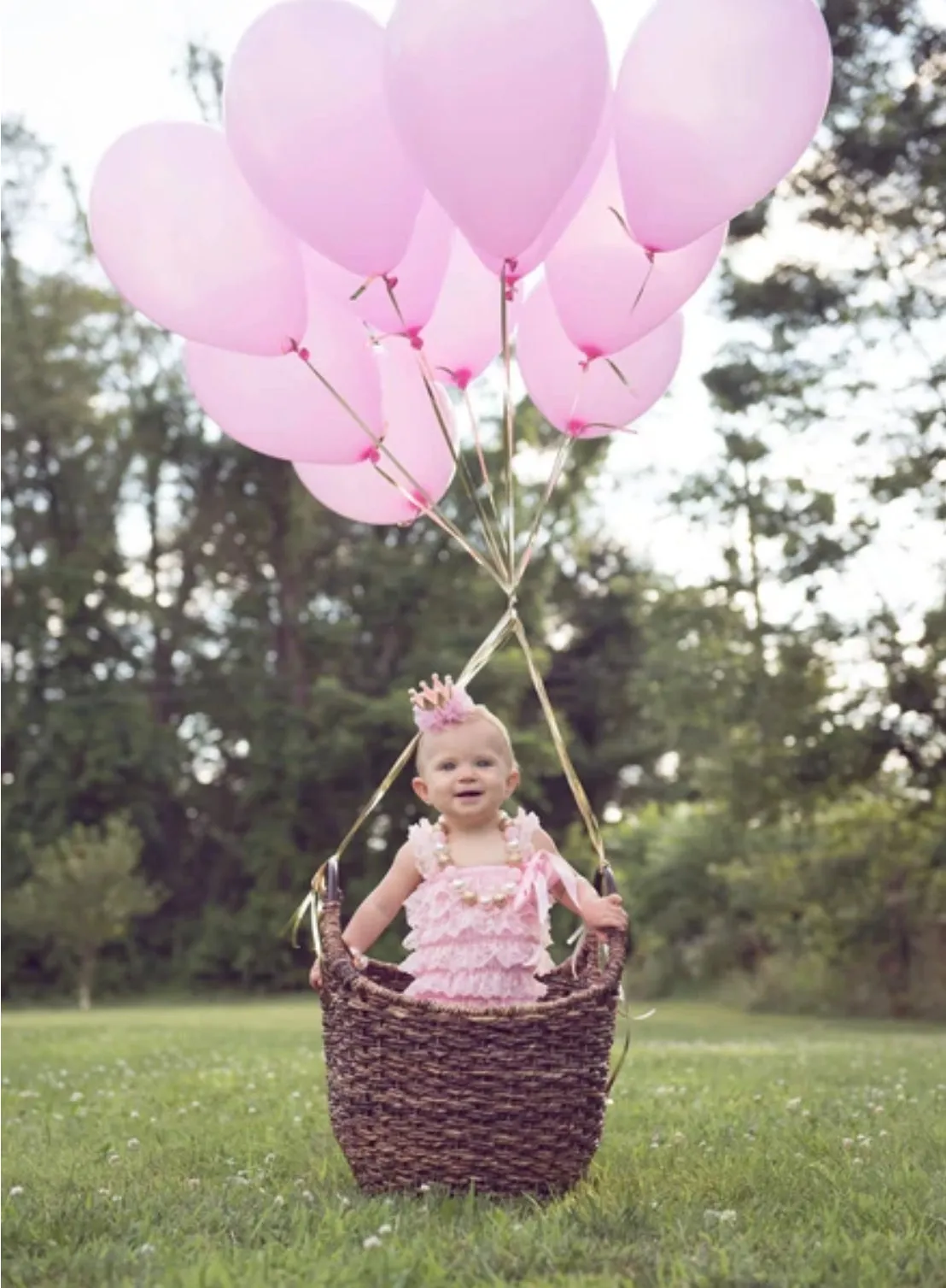 Girls Pink Petti Lace Romper Cake Smash 1st Birthday Outfit