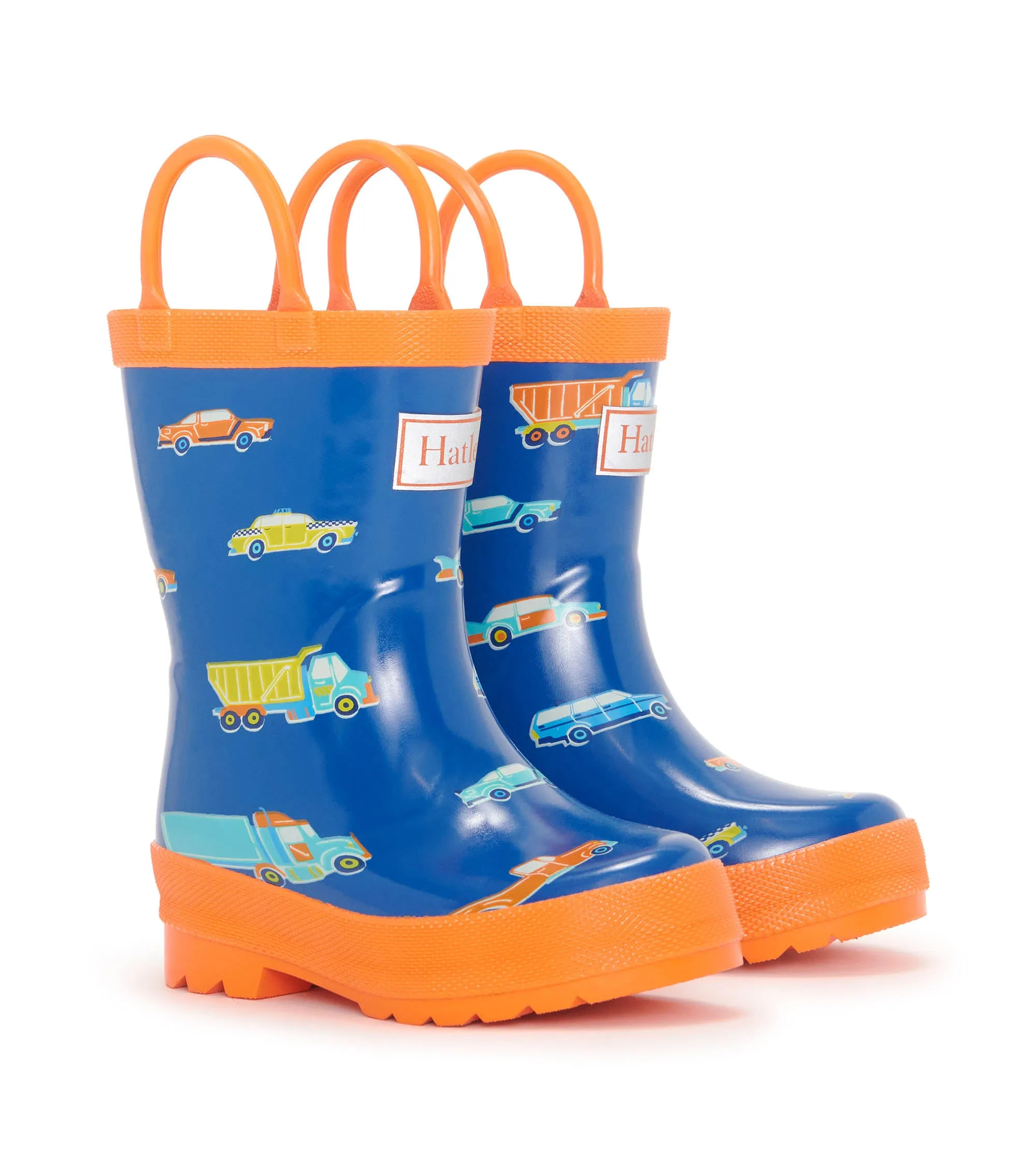 Hatley Preschool Rain Boots Driving Cars