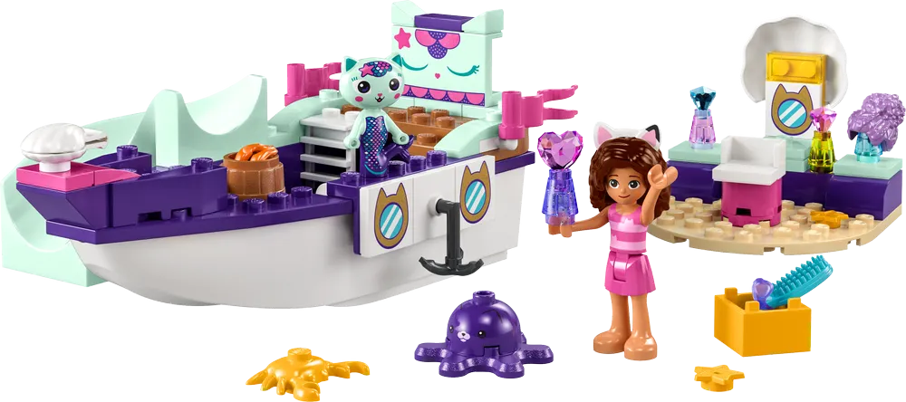 LEGO Gabby's Dollhouse Gabby & MerCat's Ship & Spa 10786