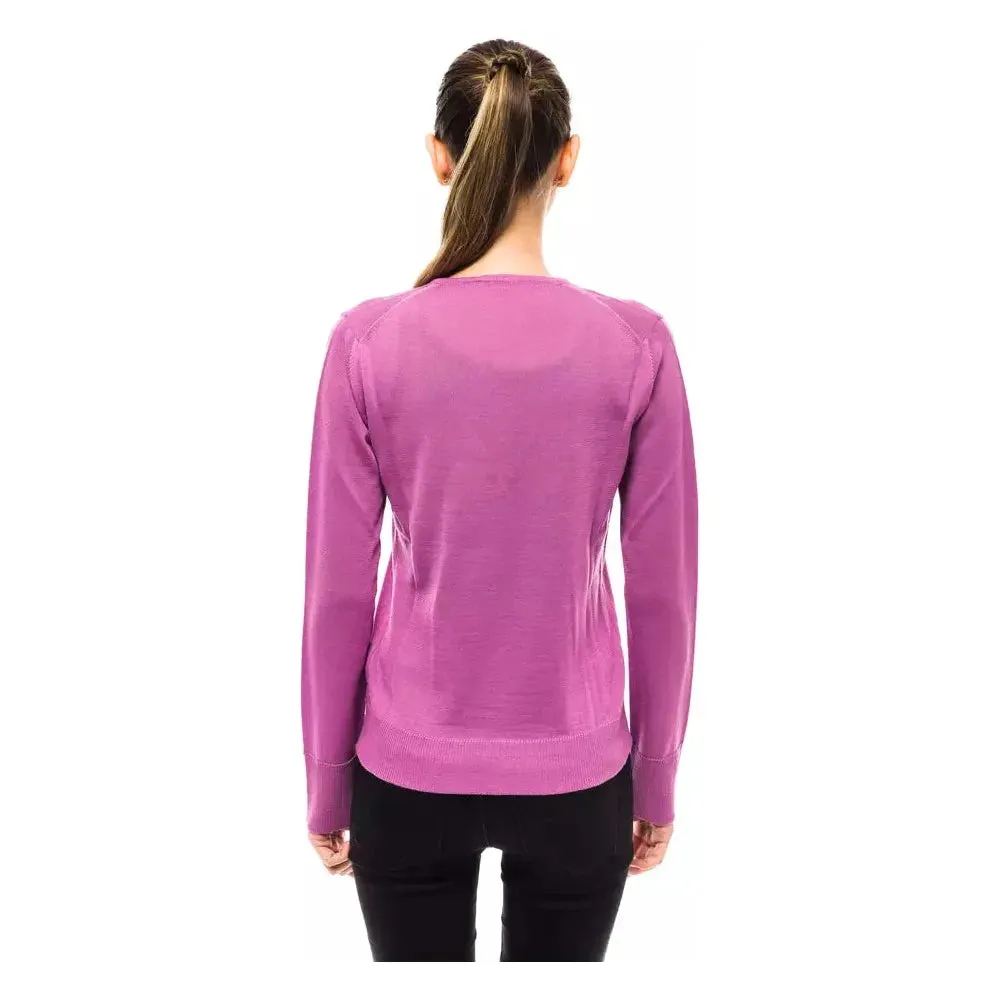 Montana Blu Pink Wool Women Sweater