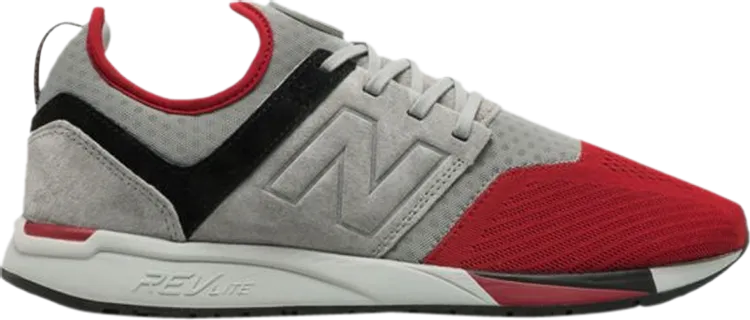 New Balance 247 Sport 'Marblehead Scarlet' sneakers, gray