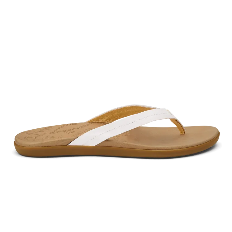 Olukai Honu - Bright White Golden Sand