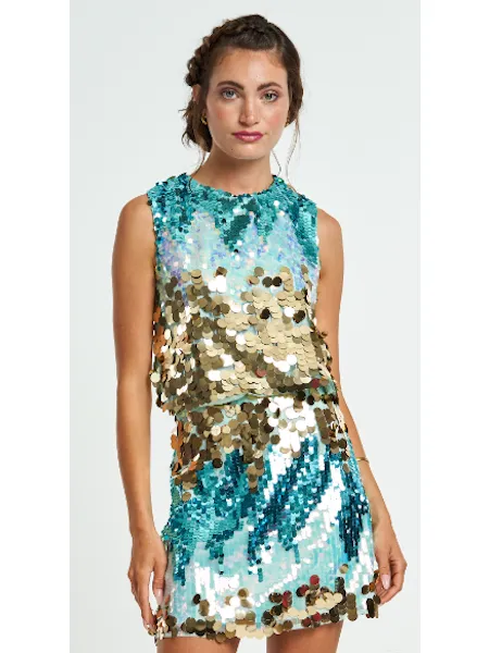 Ombre Sequin Top