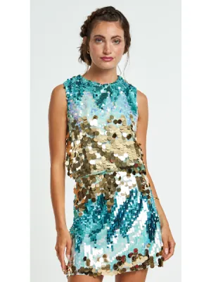 Ombre Sequin Top