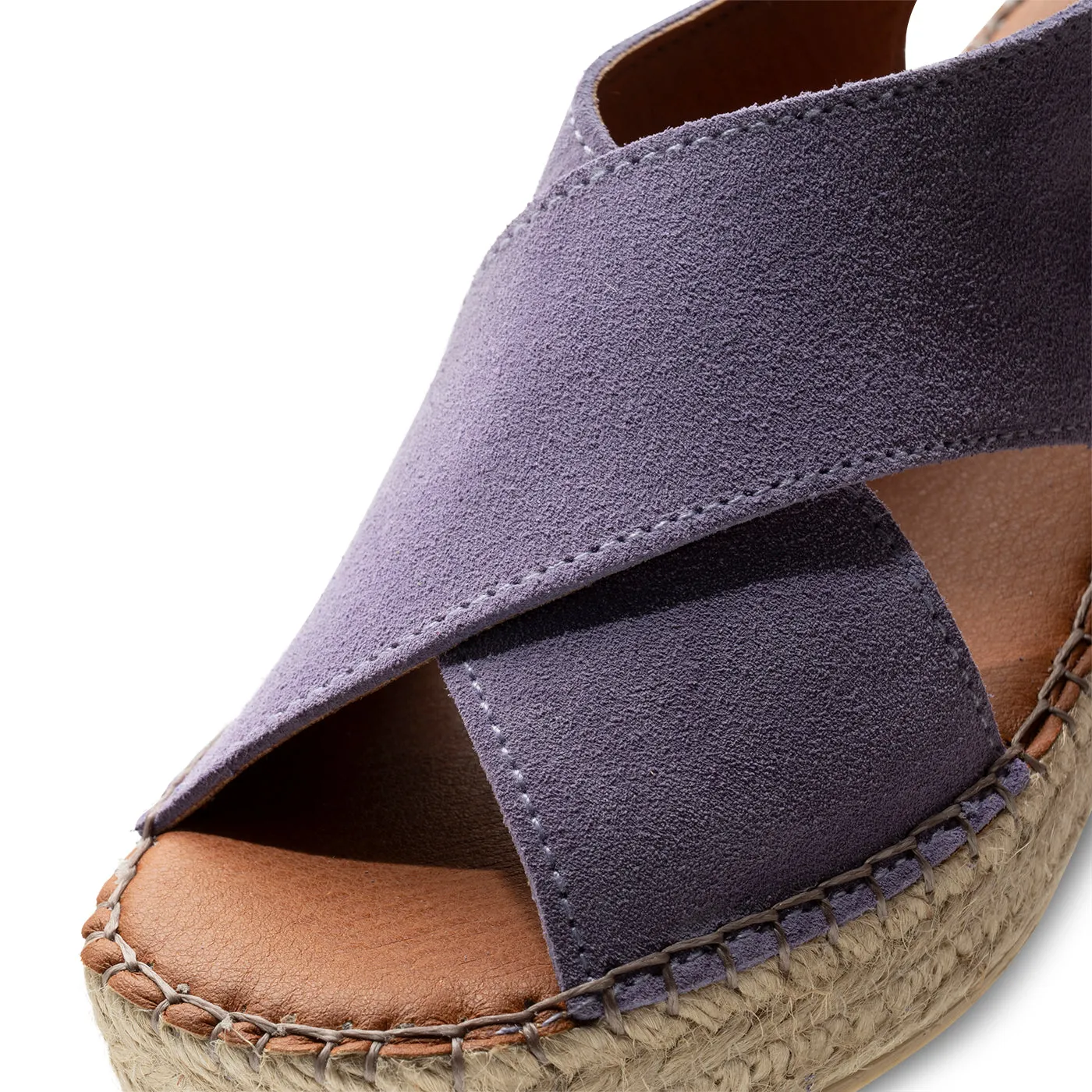 Orchid wedge suede - MAUVE