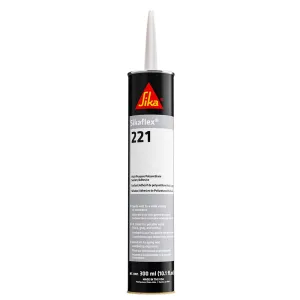 Sika Sikaflex 221 Multi-Purpose Polyurethane Sealant/Adhesive - 10.3oz(300ml) Cartridge - Black [90893]