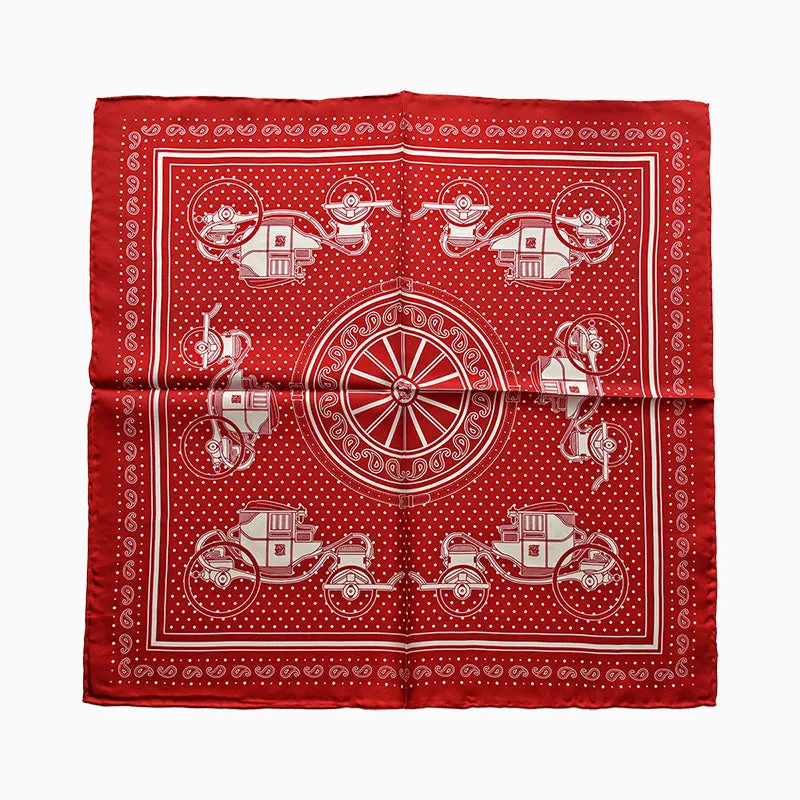 The Magic Cart - Twill Mulberry Silk Bandana