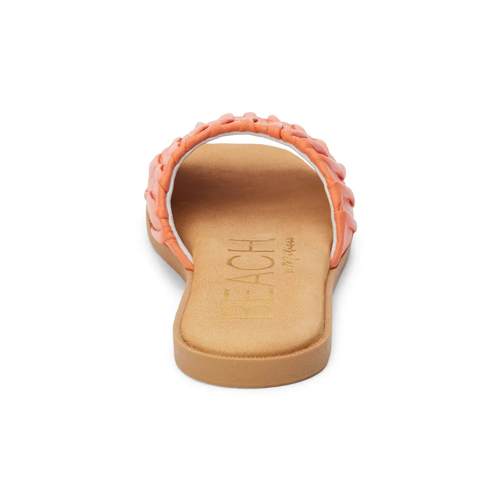 Viva Slide Sandal in Coral