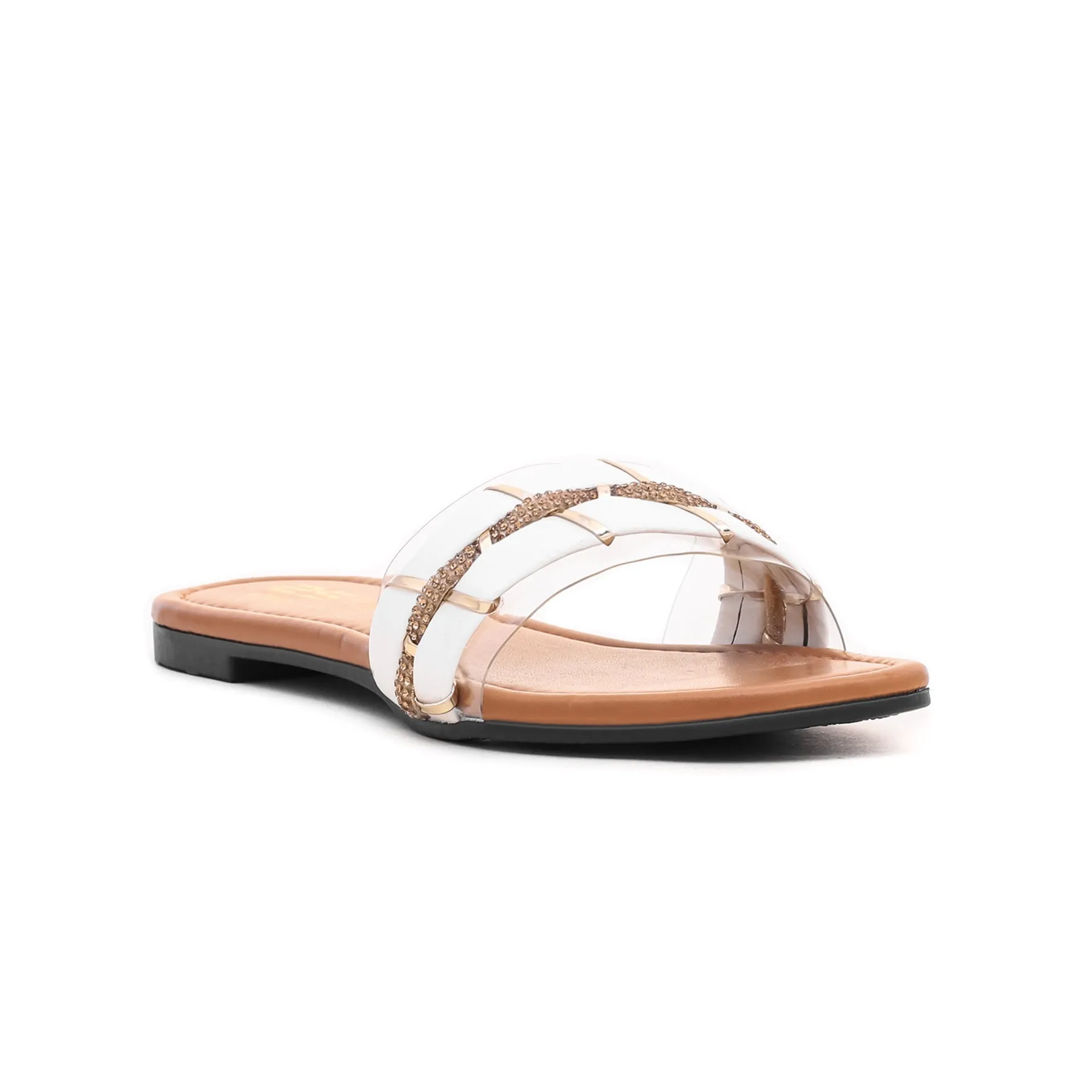 White Casual Slipper CL1484