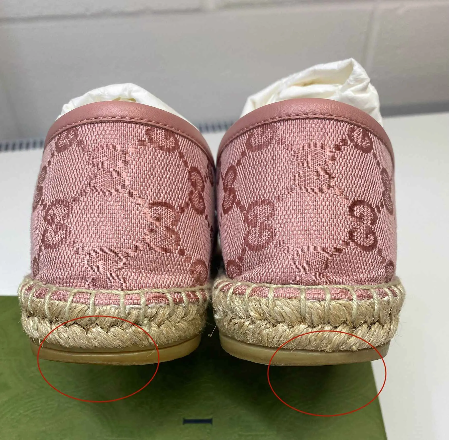 Women's Gg Supreme Espadrilles Pink Size EU 37.5 / UK 4.5