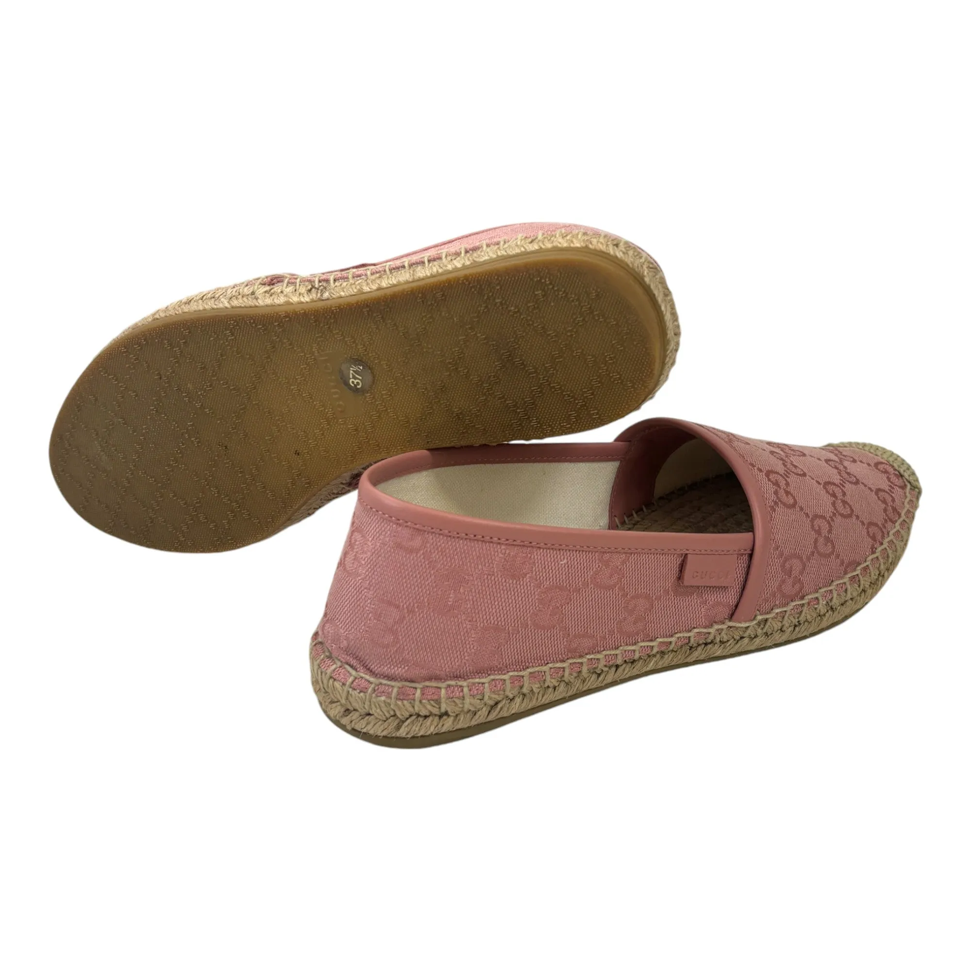 Women's Gg Supreme Espadrilles Pink Size EU 37.5 / UK 4.5