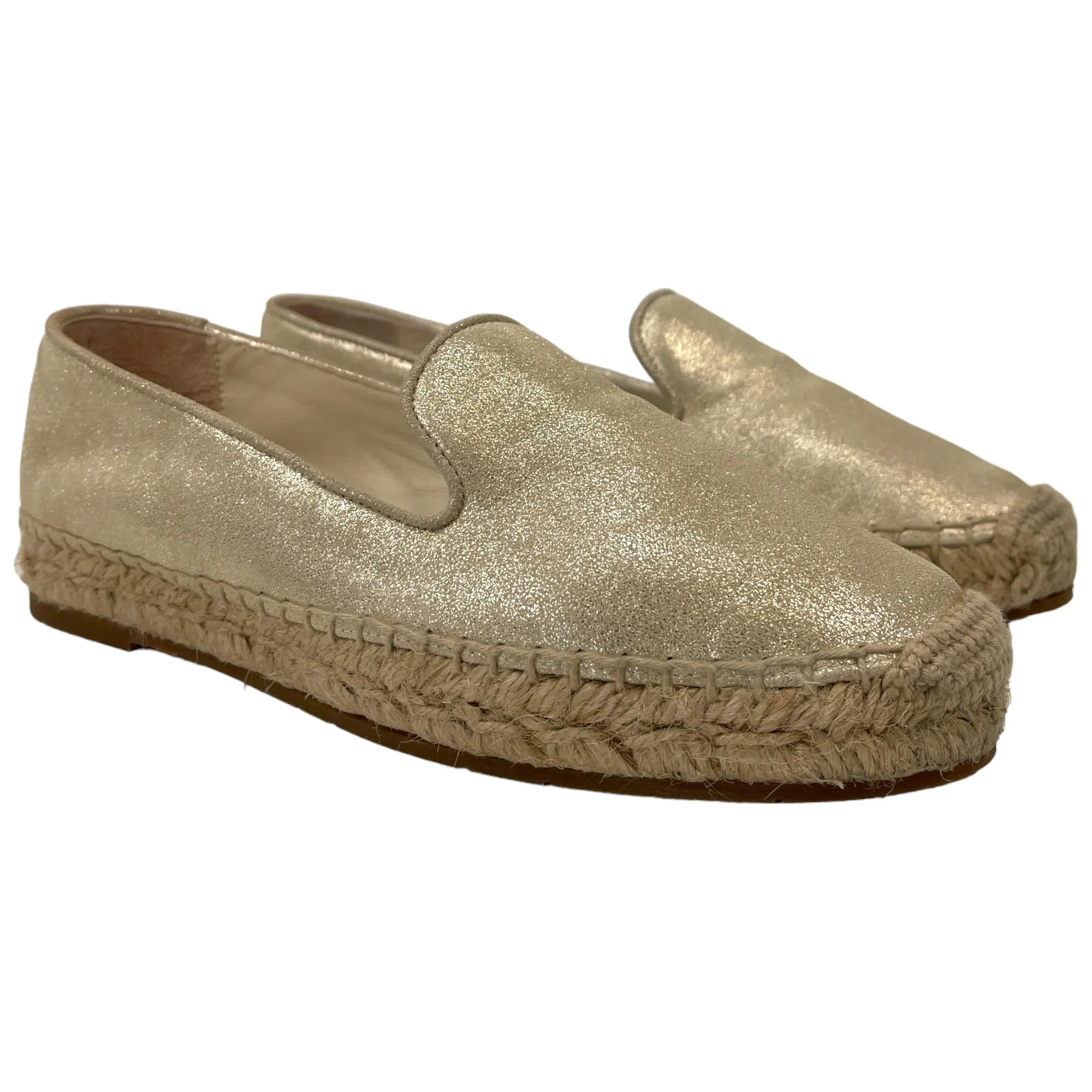 Women's Josette Lurex Espadrilles Gold Size EU 36 / UK 3